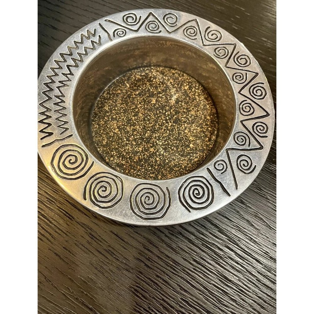 Wilton Armetale Reggae 6 3/4" Pewter Wine Bottle Serving Holder Coaster